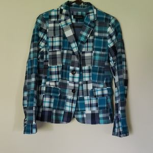 Plaid Blue Talbots Size 10